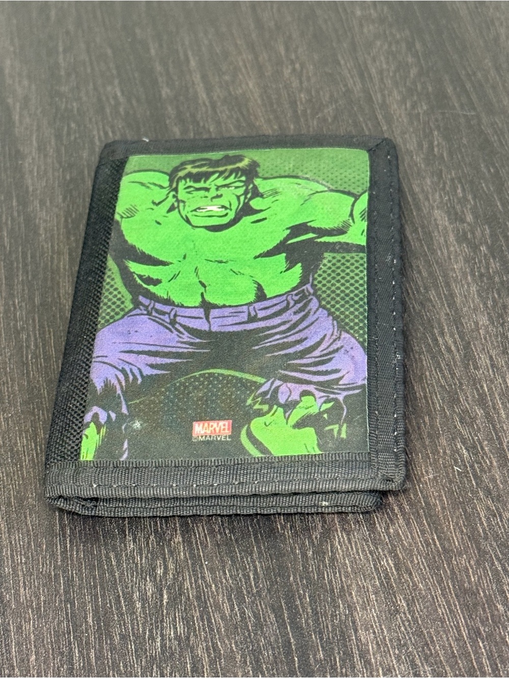Vintage Marvel Hulk Wallet - Green, Purple & Black